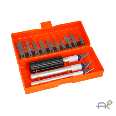 Набор ножей для резьбы по дереву 13 лезвий - 40-3-916